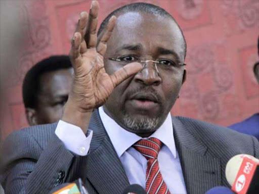 File image of Agriculture CS Mithika Linturi.